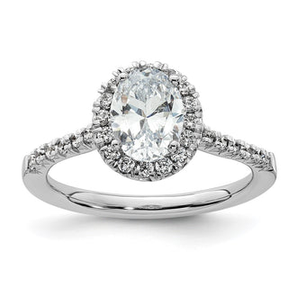 Buy Exclusive 14K White Gold Halo Semi-Mount Ring with 1/3 Carat Diamonds