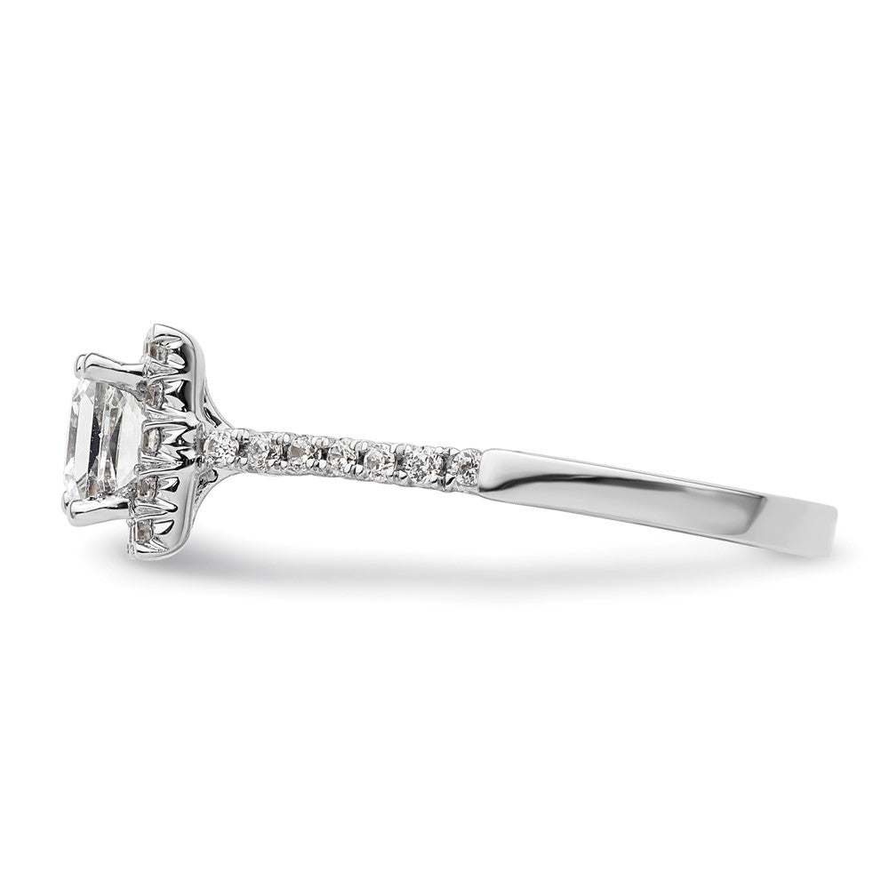 Buy 14K White Gold Halo Engagement Ring for 3/4 Carat Stone - Stylish Design!