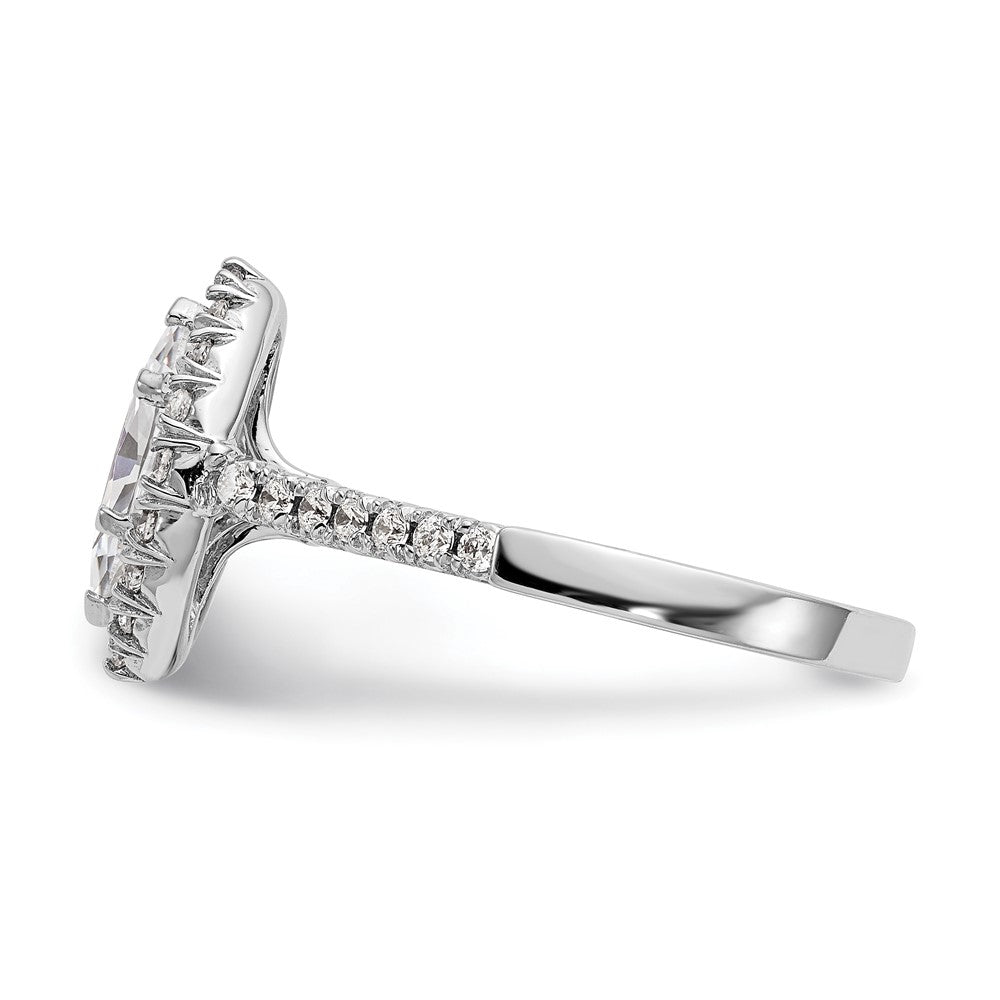 Buy Exclusive 14K White Gold Semi-Mount Engagement Ring, 1 Carat Marquise & Diamonds