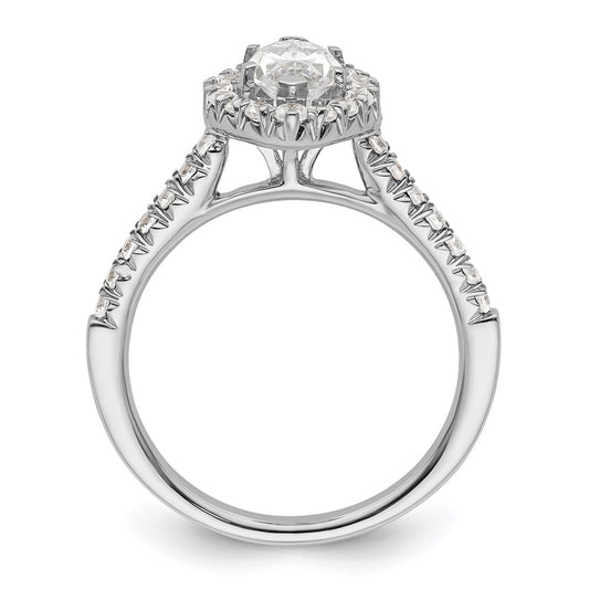 Buy Exclusive 14K White Gold Semi-Mount Engagement Ring for 1.25 Carat Marquise