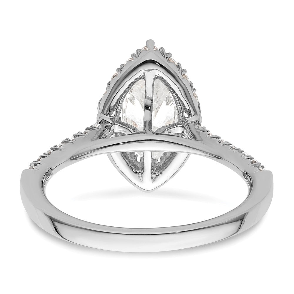 Buy Exclusive 14K White Gold Semi-Mount Engagement Ring for 1.25 Carat Marquise