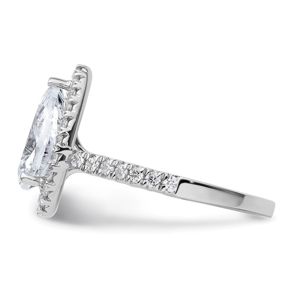 Buy Exclusive 14k White Gold Pear Halo Engagement Ring - Lab-Grown Diamond, VS/SI+