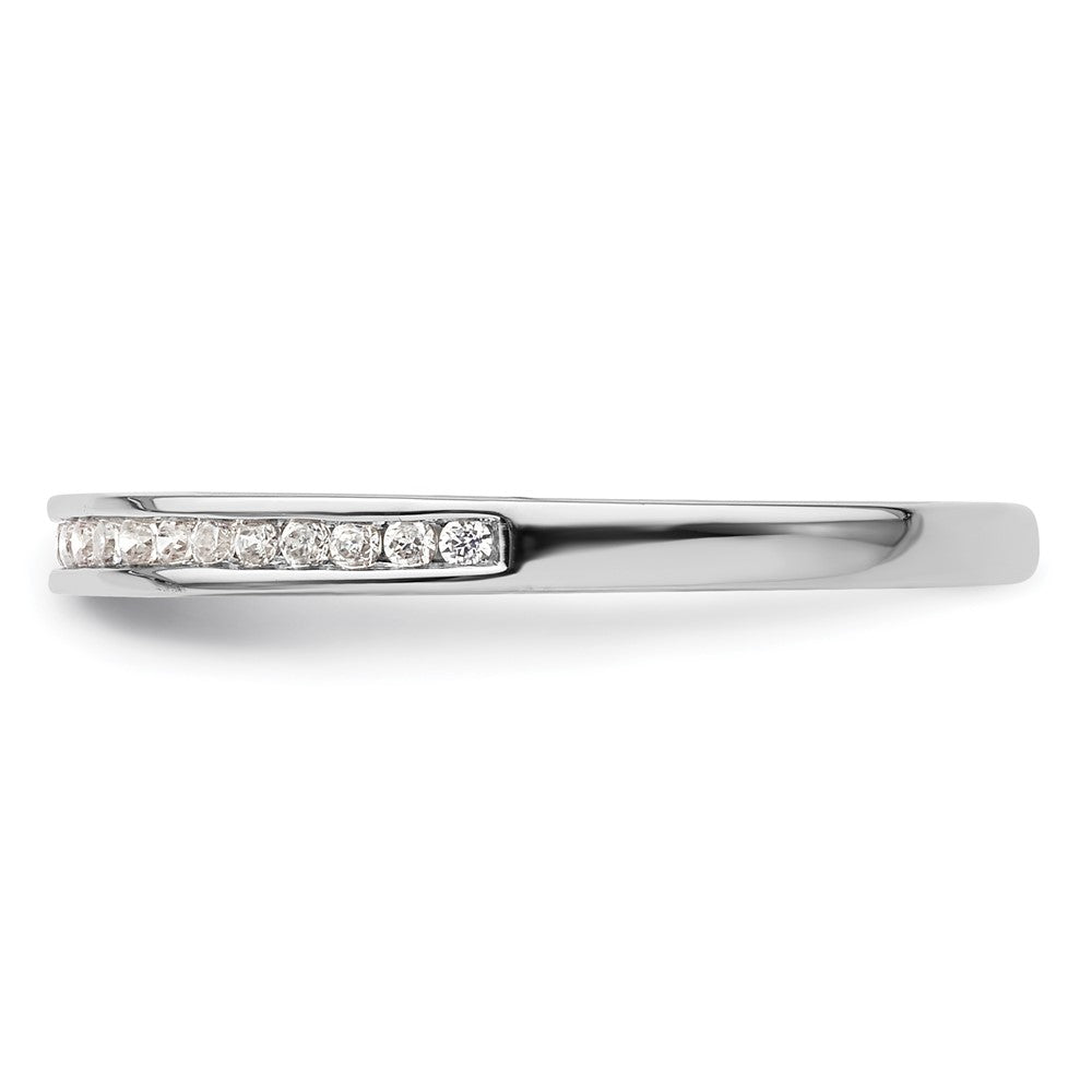 Buy Exclusive 14K White Gold Wedding Band with 1/10 Carat Diamonds - Stylish Value