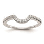 Buy 14K White Gold 1/6 Carat Curved Wedding Band - Stylish & Affordable!-1