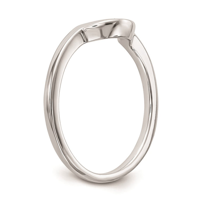 Buy 14K White Gold Curved Wedding Band - Stylish Design, Affordable Luxury-6