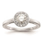 Buy Affordable 14K White Gold Halo Engagement Ring Setting for 1/2 Carat-1