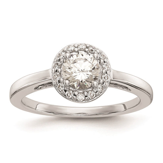 Buy Affordable 14K White Gold Halo Engagement Ring Setting for 1/2 Carat