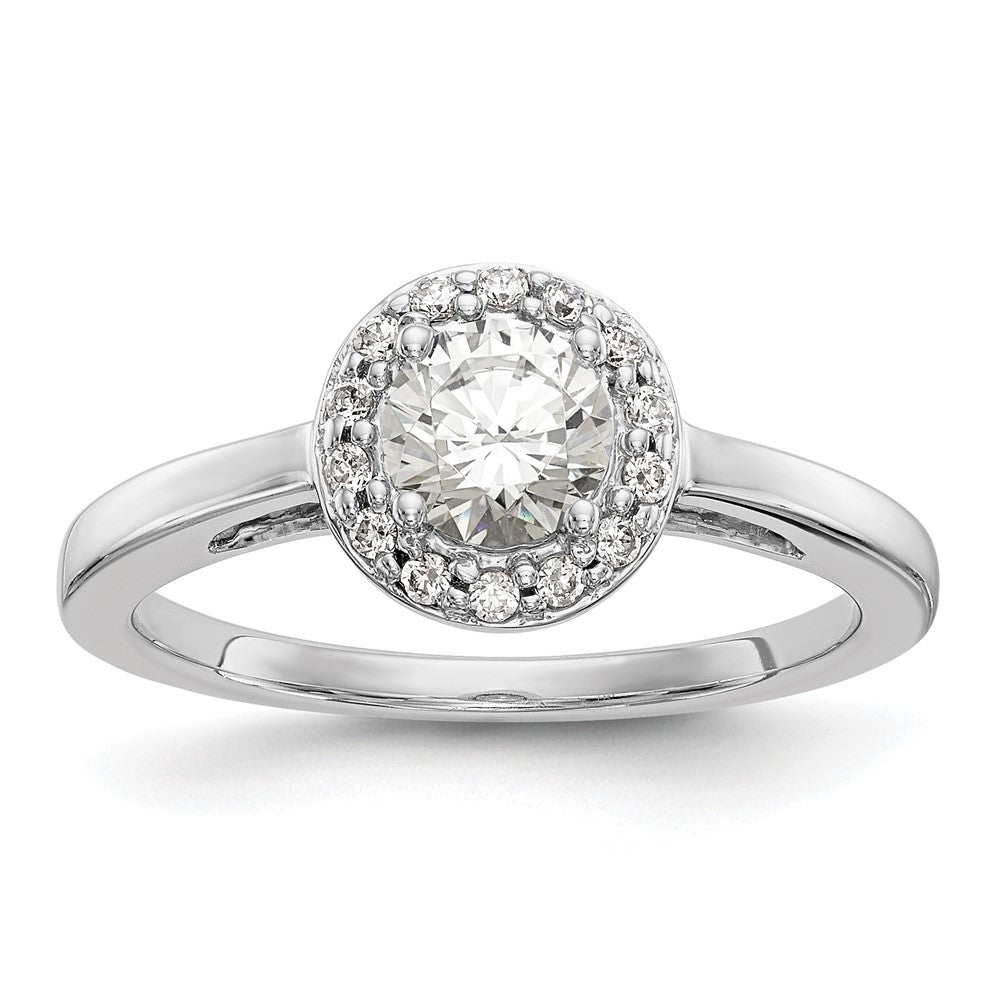 Buy Exclusive 14K White Gold Diamond Semi-Mount Engagement Ring 1/2 Carat