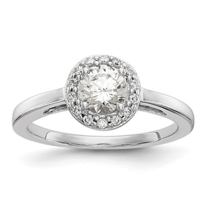 Buy Exclusive 14K White Gold Diamond Semi-Mount Engagement Ring 1/2 Carat-1