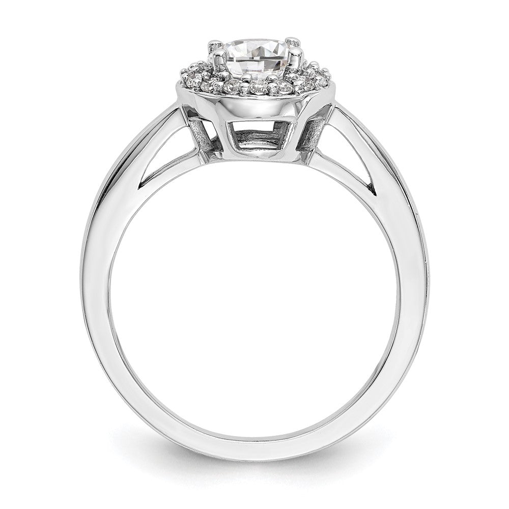 Buy Exclusive 14K White Gold Halo Semi-Mount Engagement Ring - 3/4 Carat