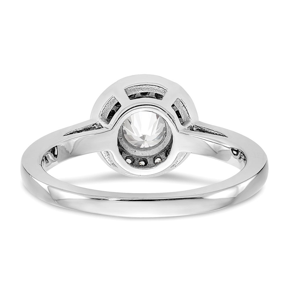 Buy Exclusive 14K White Gold Halo Semi-Mount Engagement Ring - 3/4 Carat