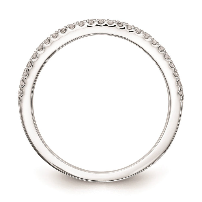 High-quality 14K White Gold Wedding Band Mountings - Stylish Set of 2-2