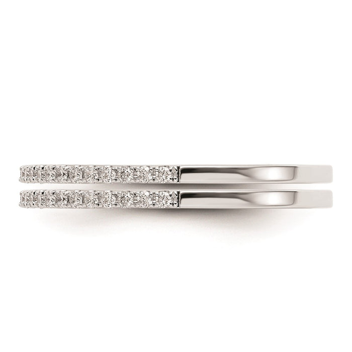 High-quality 14K White Gold Wedding Band Mountings - Stylish Set of 2-3
