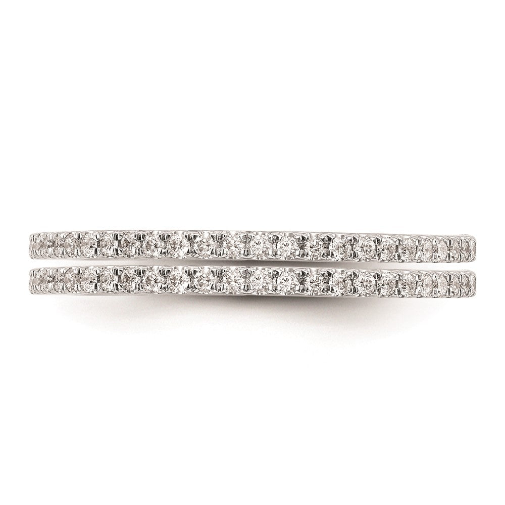 High-quality 14K White Gold Wedding Band Mountings - Stylish Set of 2