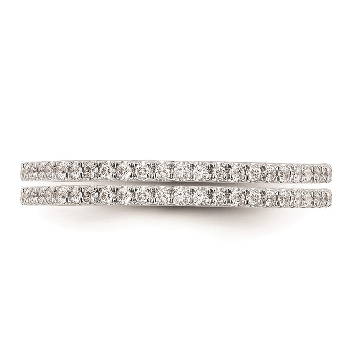 High-quality 14K White Gold Wedding Band Mountings - Stylish Set of 2-4