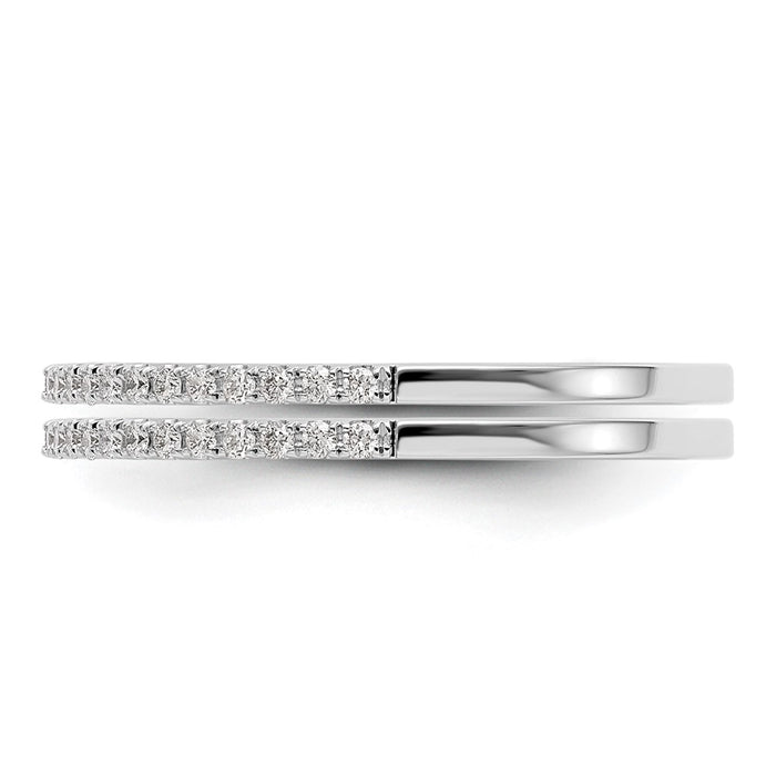 Exclusive 14K White Gold Diamond Wedding Band Set - 1/4 Carat, Stylish Value-3