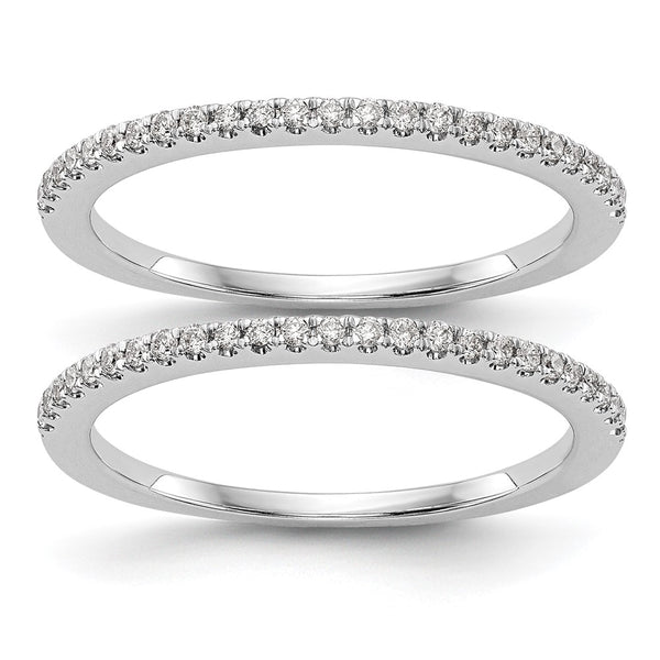 14K White Gold Diamond Wedding Band Set - 1/4 Carat - Style GR1-1022587