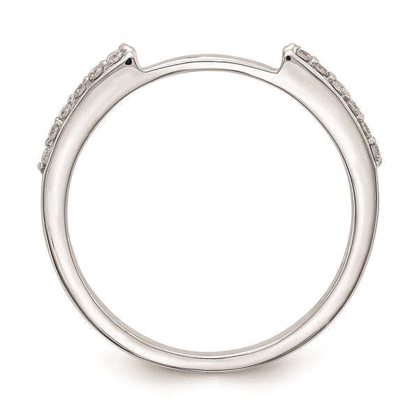 14K White Gold Wedding Band Settings