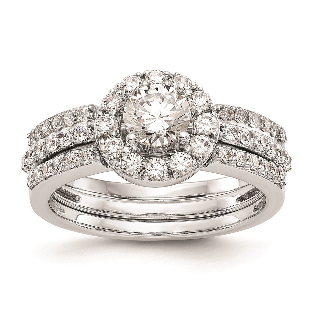 Buy 14K White Gold Halo Engagement Ring Setting - 1/2 Carat, Stylish Value!