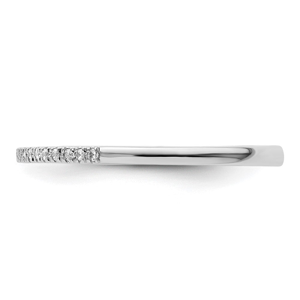 High-Quality 14K White Gold Wedding Band Set - 1/10 Carat Diamond, Stylish Value
