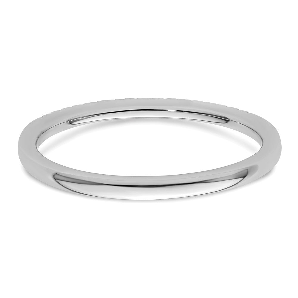 High-Quality 14K White Gold Wedding Band Set - 1/10 Carat Diamond, Stylish Value