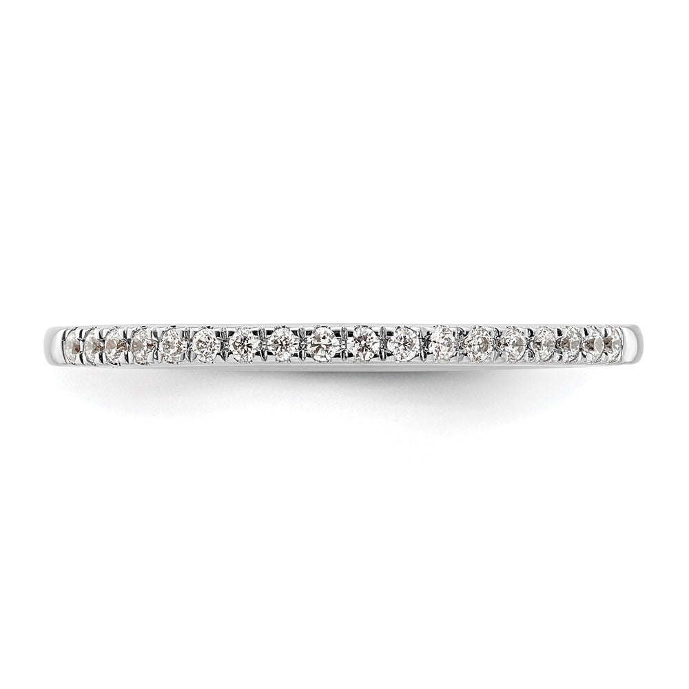 Exclusive 14K White Gold Wedding Band Set with 1/10 Carat Diamonds - Stylish Value