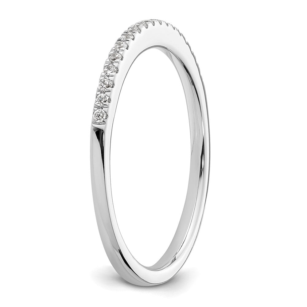 Exclusive 14K White Gold Wedding Band Set with 1/10 Carat Diamonds - Stylish Value