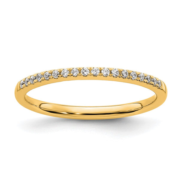 14K Gold Diamond Wedding Ring, 1 Carat