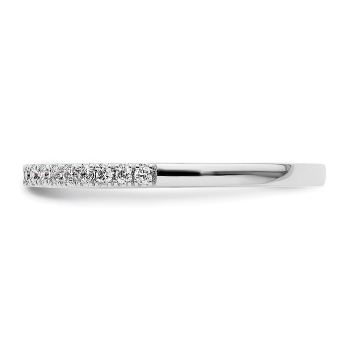 Buy Exclusive 14K White Gold 1/5 Carat Diamond Eternity Wedding Band - Stylish Value-3