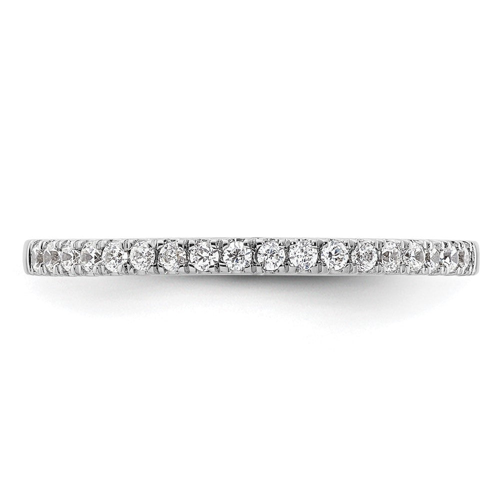 Buy Exclusive 14K White Gold 1/5 Carat Diamond Eternity Wedding Band - Stylish Value