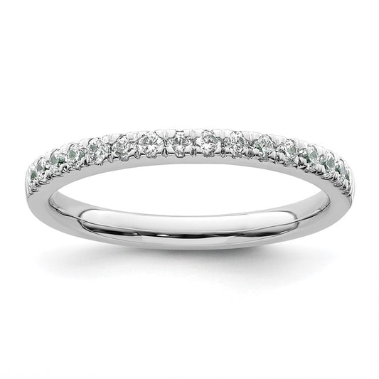 Buy Designer 14K White Gold Wedding Band Set - 1/3 Carat Diamonds, Affordable Price!