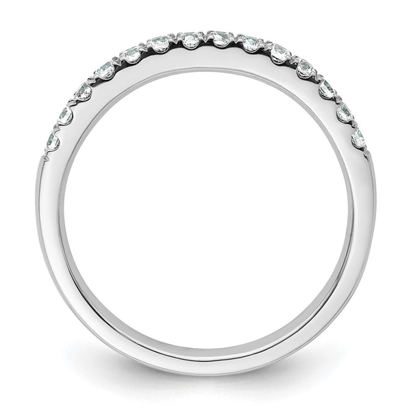14K White Gold Wedding Band Set with 1/3 Carat Diamonds - Style GR1-1022612