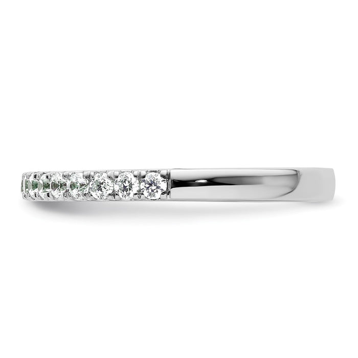 Buy Stylish 14K White Gold Wedding Band Set with 1/3 Carat Diamonds-3
