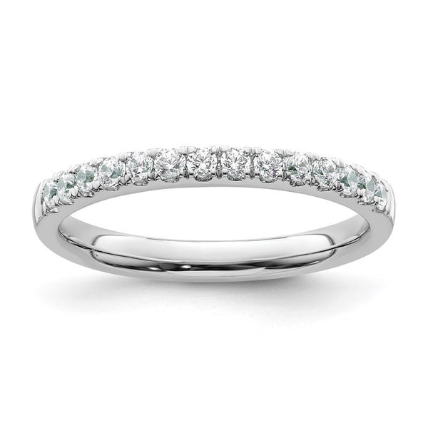 14K White Gold Wedding Band Set with 1/3 Carat Diamonds - Style GR1-1022612