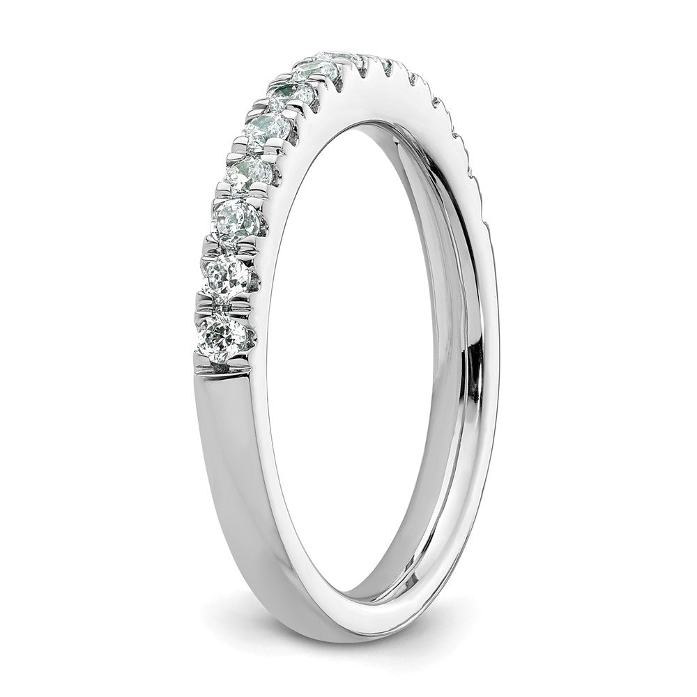Exclusive 14K White Gold 3/8 Carat Diamond Eternity Wedding Band | Stylish Value
