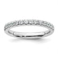 Exclusive 14K White Gold 3/8 Carat Diamond Eternity Wedding Band | Stylish Value-1