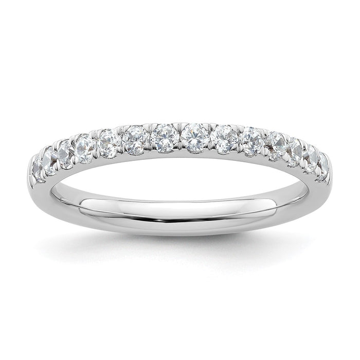 Buy Stylish 14K White Gold 1/2 Carat Diamond Eternity Wedding Band-1