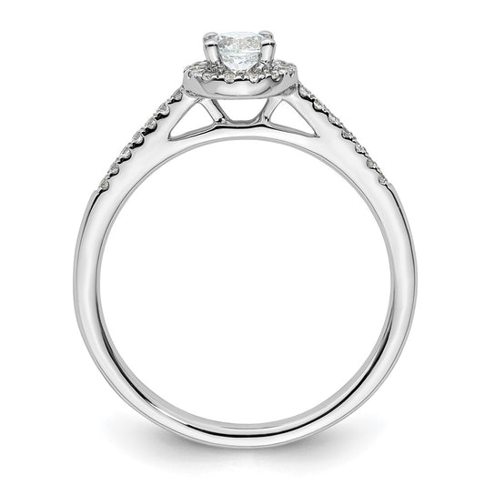 Buy Stylish 14K White Gold Diamond Semi-Mount Engagement Ring, 1/4 Carat