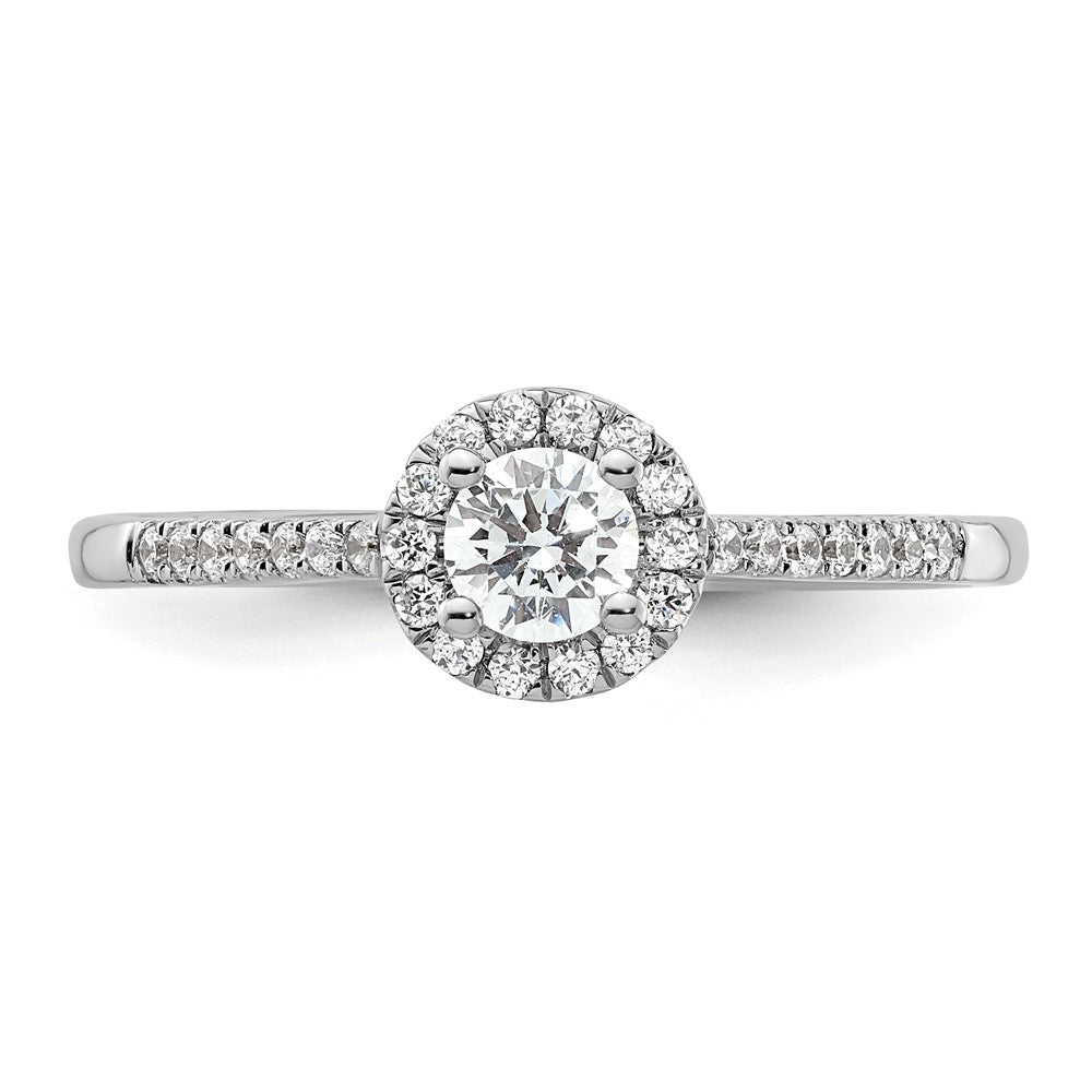 Buy Stylish 14K White Gold Diamond Semi-Mount Engagement Ring, 1/4 Carat
