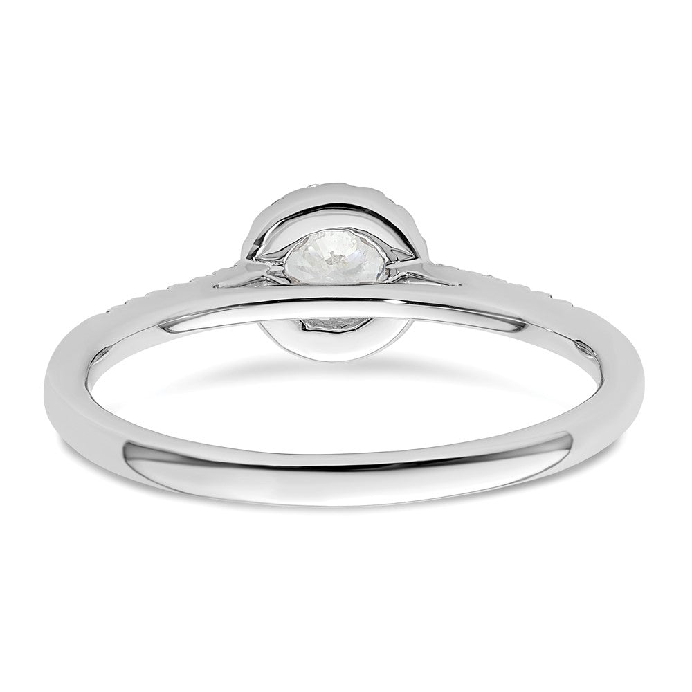 Buy Stylish 14K White Gold Diamond Semi-Mount Engagement Ring, 1/4 Carat
