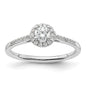 Buy Stylish 14K White Gold Diamond Semi-Mount Engagement Ring, 1/4 Carat-1