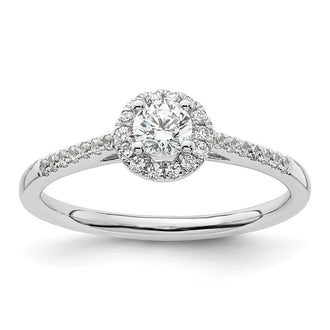 Buy Stylish 14K White Gold Diamond Semi-Mount Engagement Ring, 1/4 Carat