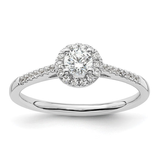 Buy Stylish 14K White Gold Diamond Semi-Mount Engagement Ring, 1/4 Carat