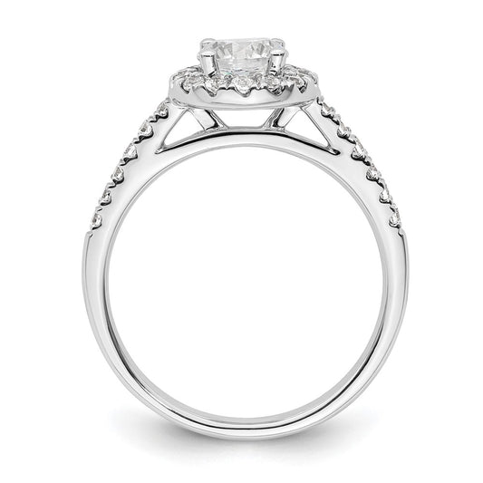 Buy 14K White Gold Halo Engagement Ring for 3/4 Carat Center | Stylish Value