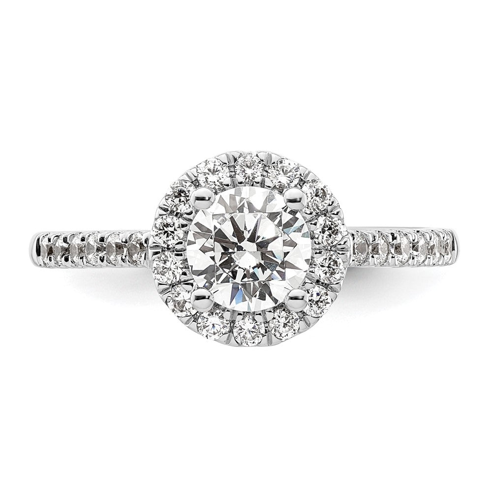 Buy 14K White Gold Halo Engagement Ring for 3/4 Carat Center | Stylish Value