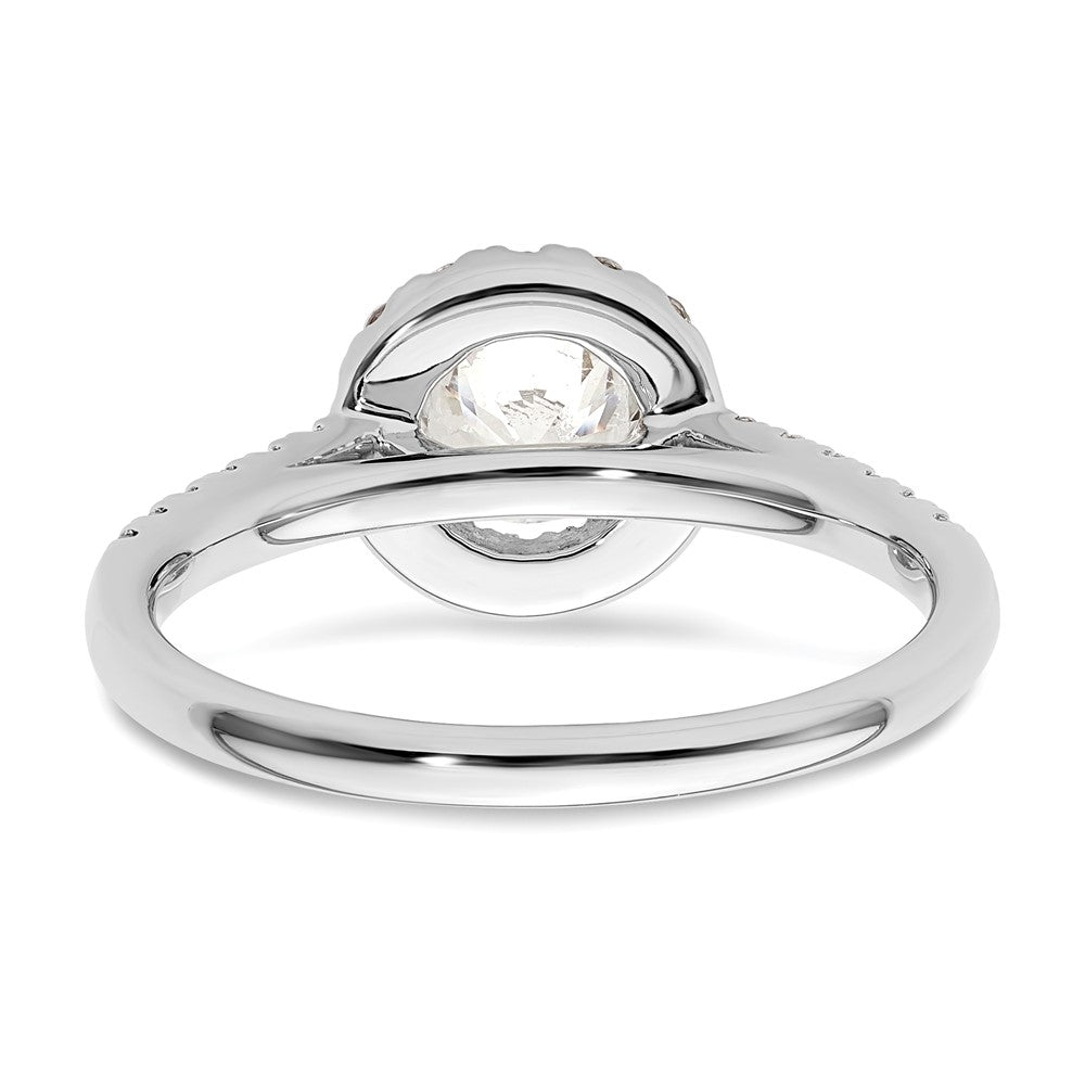Buy 14K White Gold Halo Engagement Ring for 3/4 Carat Center | Stylish Value
