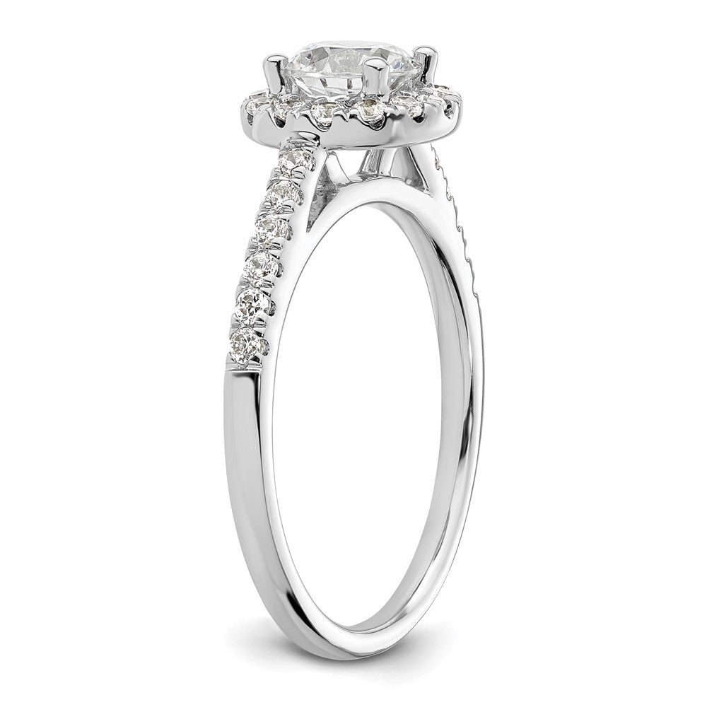 Buy 14K White Gold Halo Engagement Ring for 3/4 Carat Center | Stylish Value