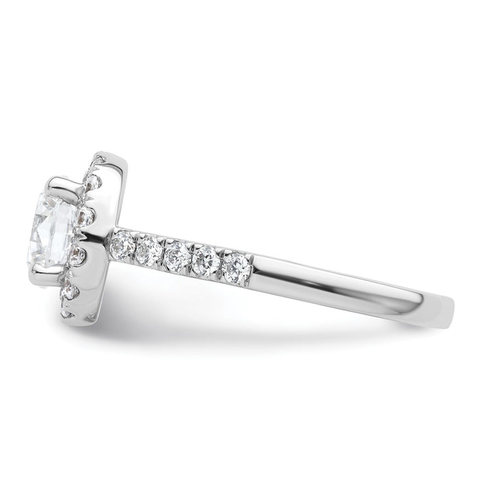 Buy a Stylish 14K White Gold Halo Engagement Ring for 1.5 Carat Stone-3
