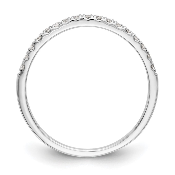 Buy Exclusive 14K White Gold Wedding Band Set with 1/6 Carat Diamonds - Stylish Value!-2
