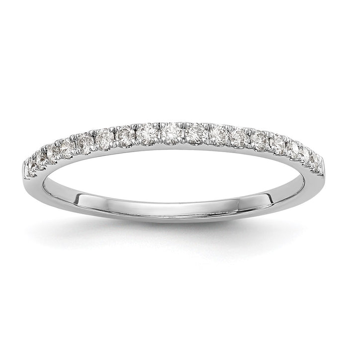 Buy Exclusive 14K White Gold Wedding Band Set with 1/6 Carat Diamonds - Stylish Value!-1